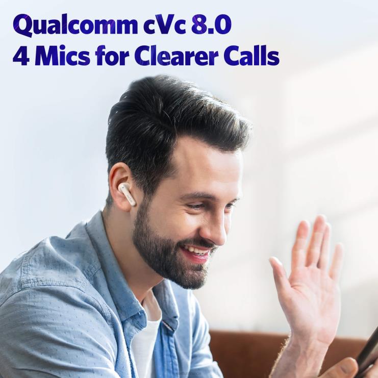 EarFun écouteurs air m B00VV10 blanc d'avoine