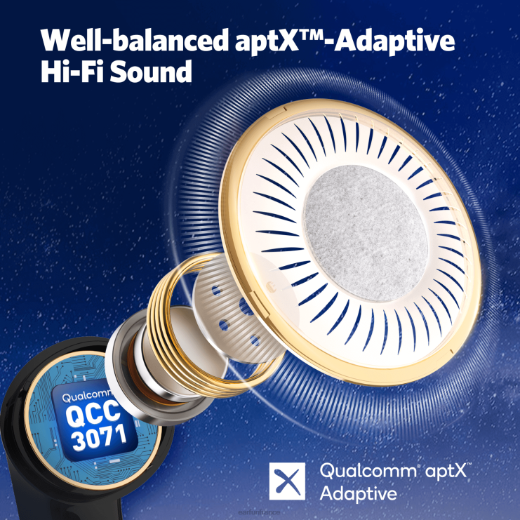 EarFun écouteurs air pro 3 B00VV7 noir