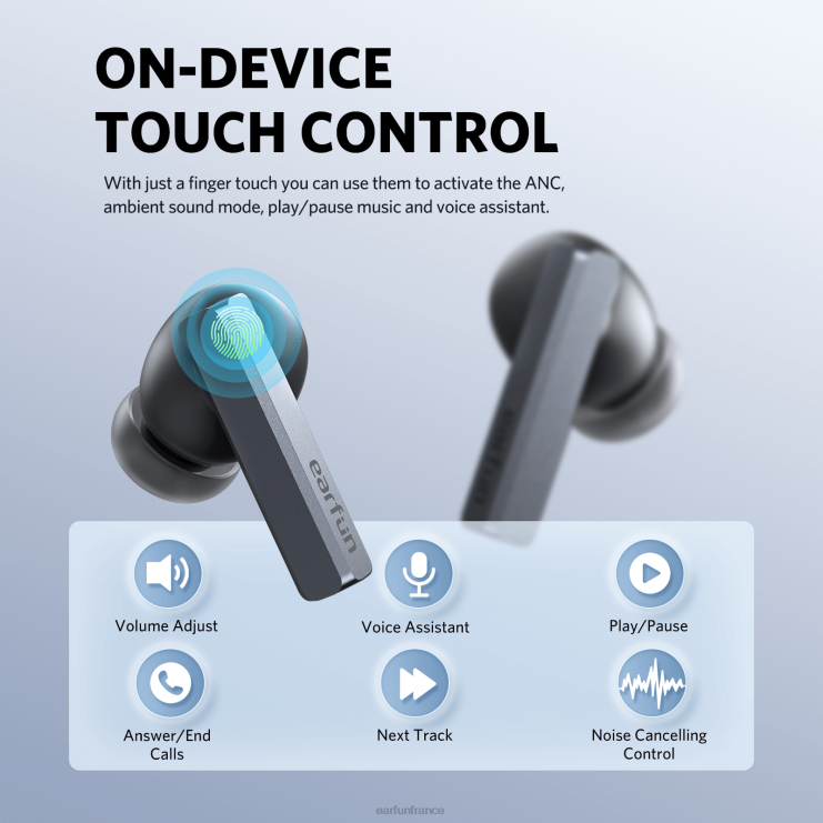 EarFun écouteurs air pro sv B00VV12 noir